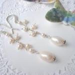 Long white freshwater pearl..