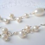 Long white freshwater pearl..